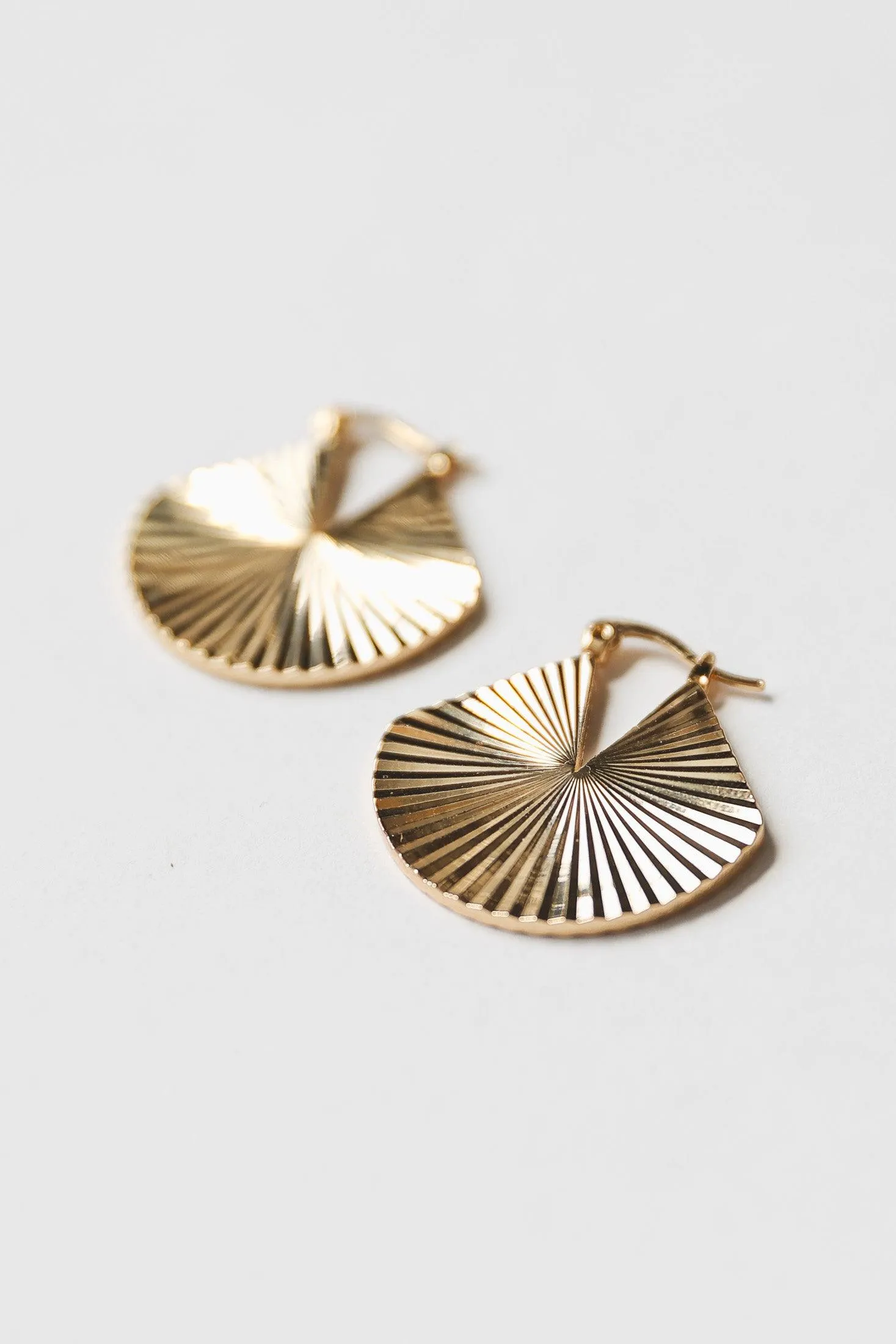 Kyrie Gold Textured Earrings - Final Sale