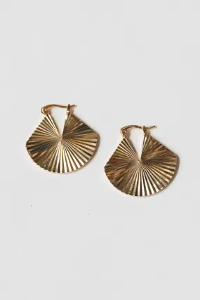 Kyrie Gold Textured Earrings - Final Sale