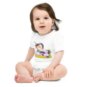 Mardi Gras Unicorn Baby Onesie