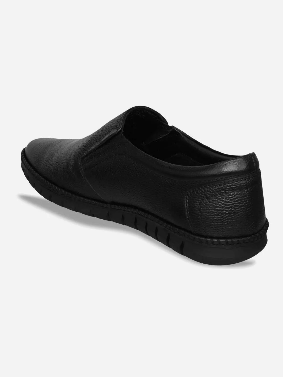 Men's Black Comfort Fit Semi Formal Slip On (ID2071)