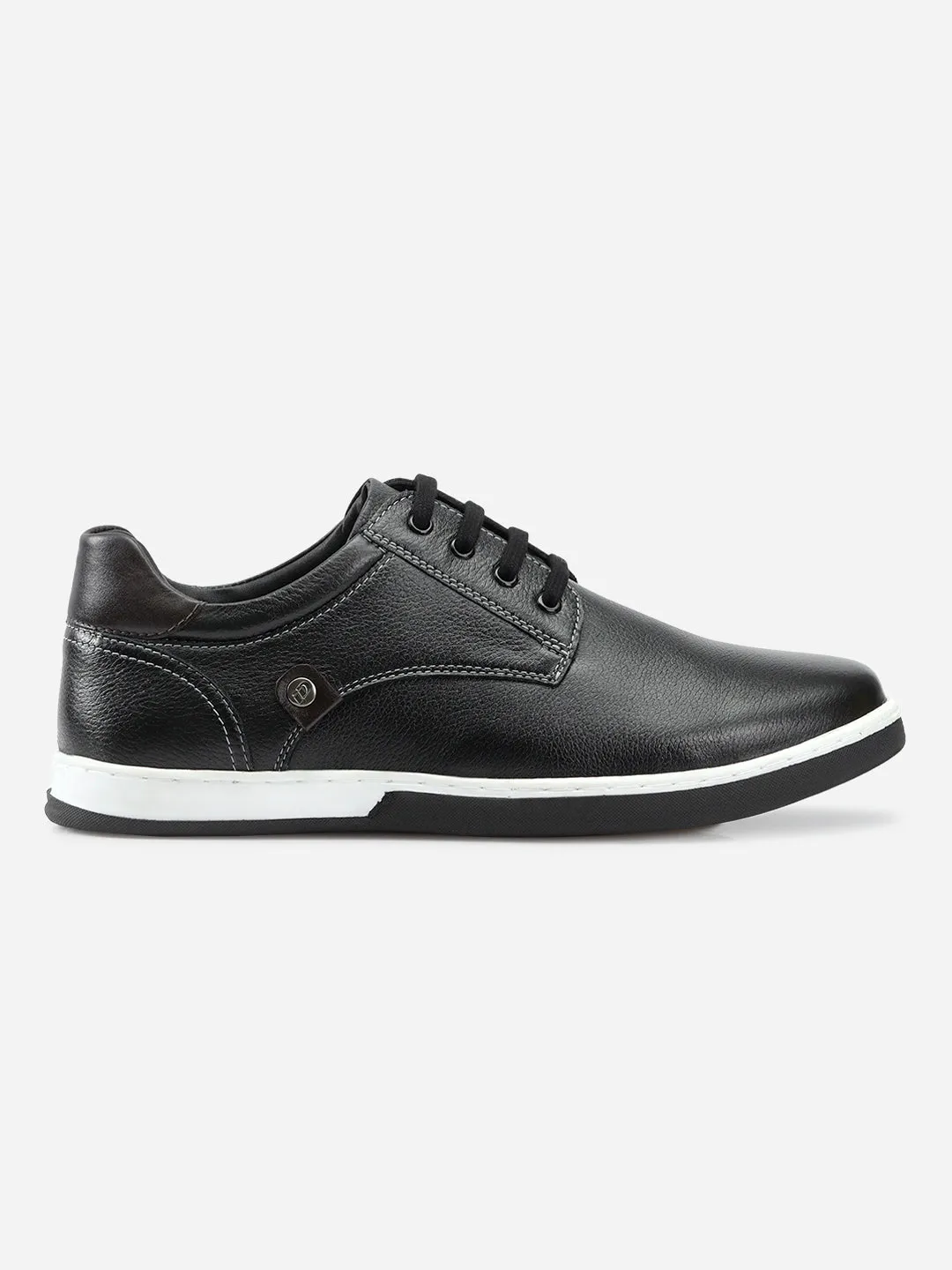 Men's Black Regular Toe Lace Up Casual (ID3036)