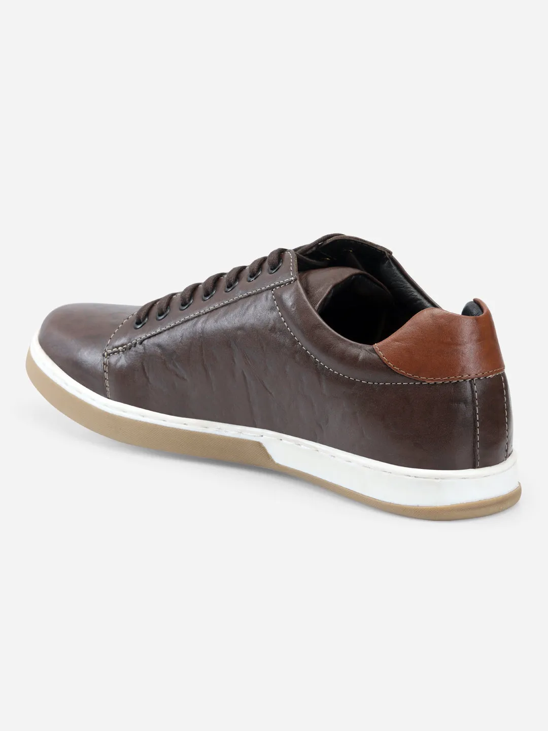 Men's Brown Round Toe Lace Up Casual (ID3037)