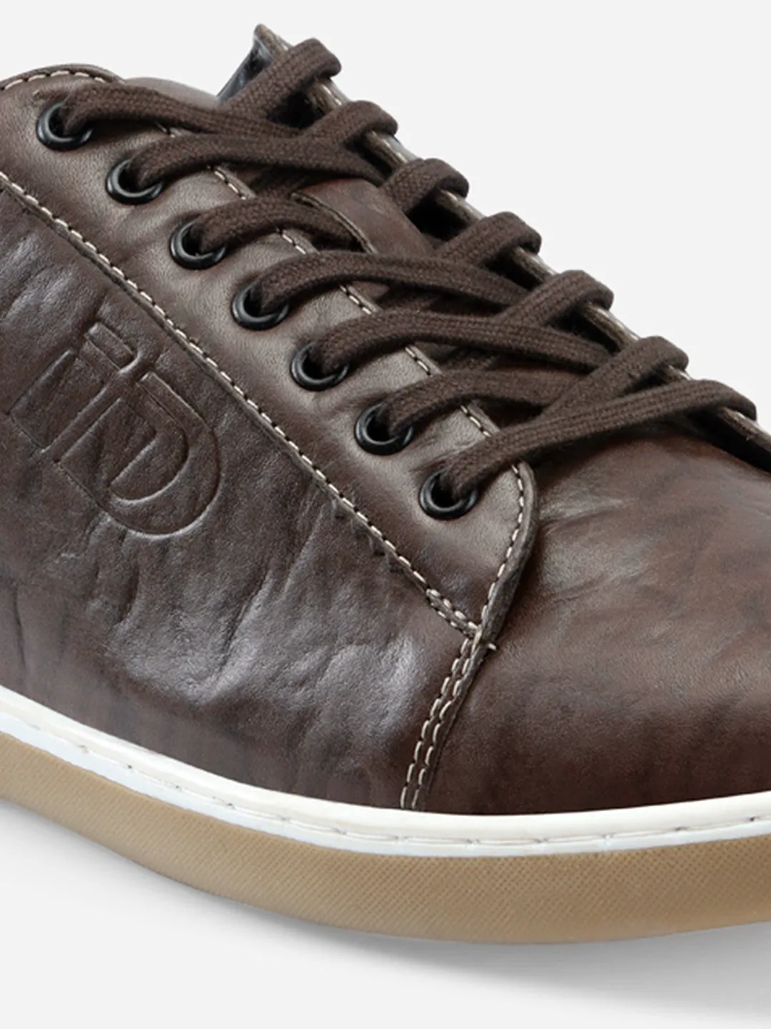 Men's Brown Round Toe Lace Up Casual (ID3037)