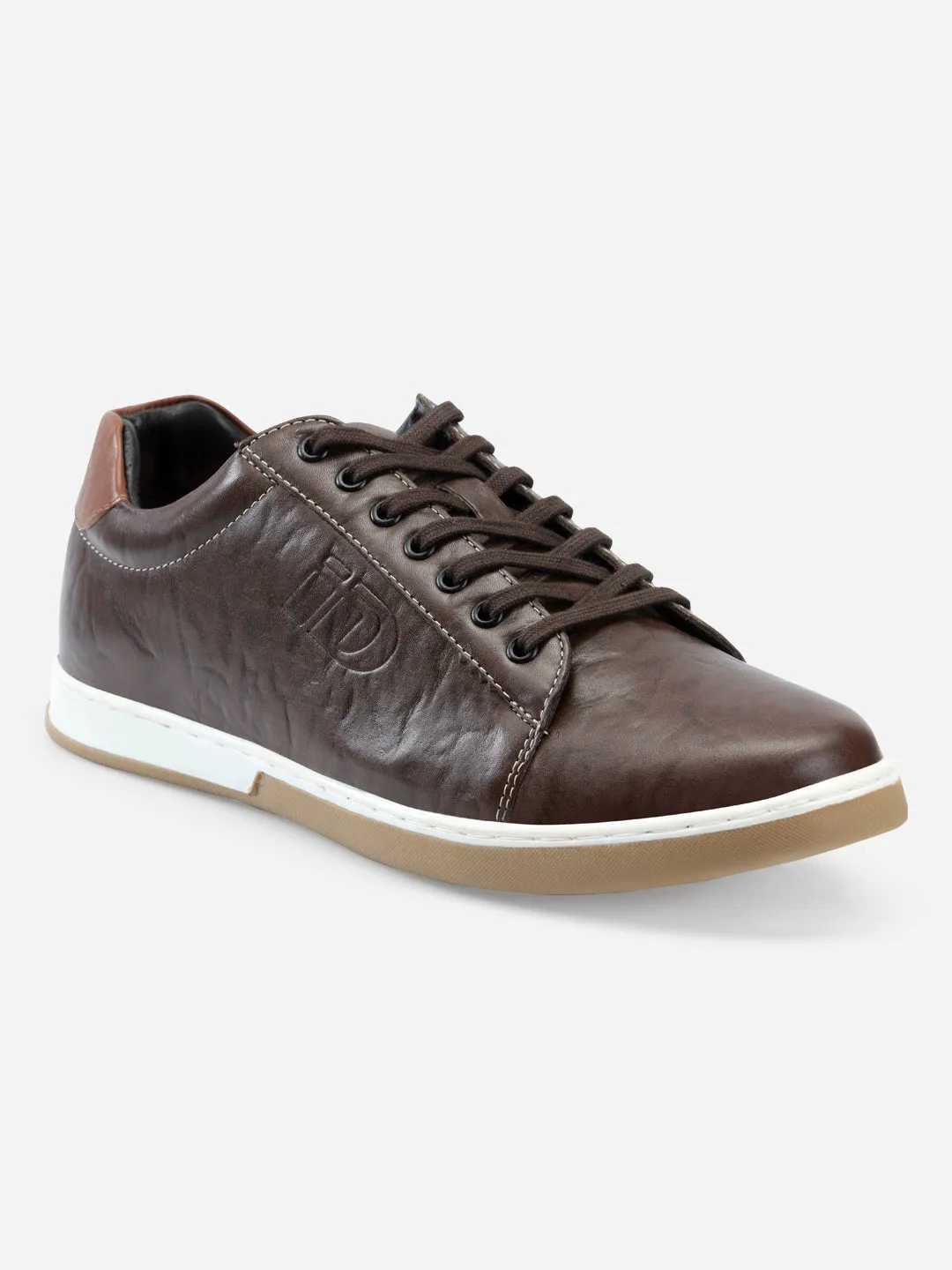 Men's Brown Round Toe Lace Up Casual (ID3037)