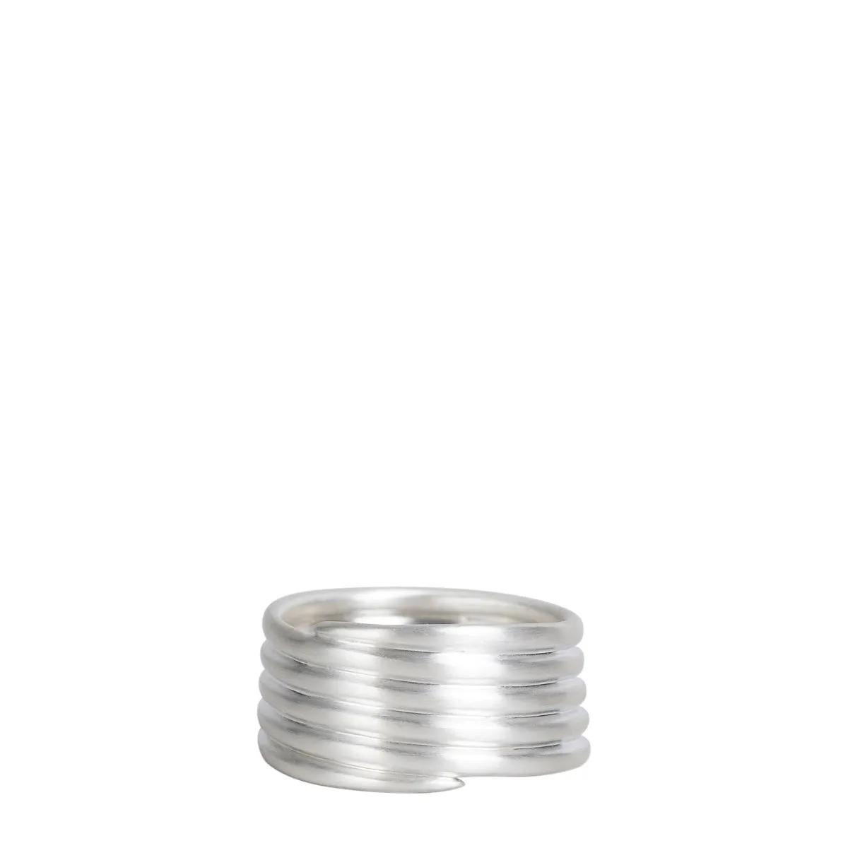 Men's Sterling Silver Triple Spiral Ring