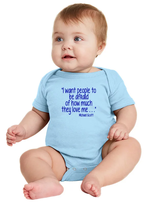 Michael Scott Love Quote Baby Bodysuit inspired by The Office