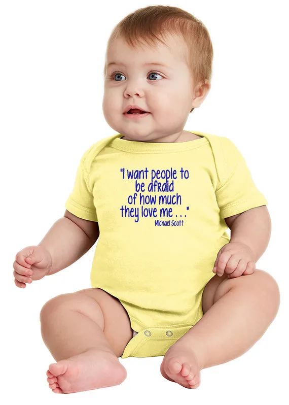 Michael Scott Love Quote Baby Bodysuit inspired by The Office