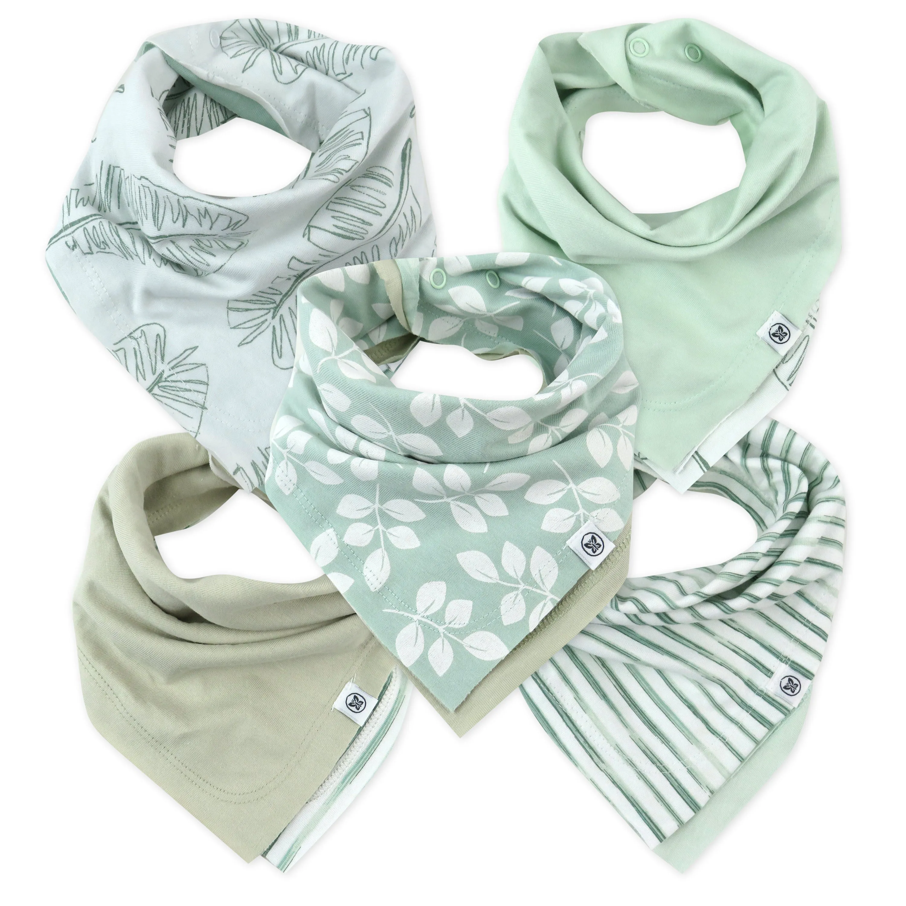 Multipack Organic Cotton Reversible Bandana Bibs