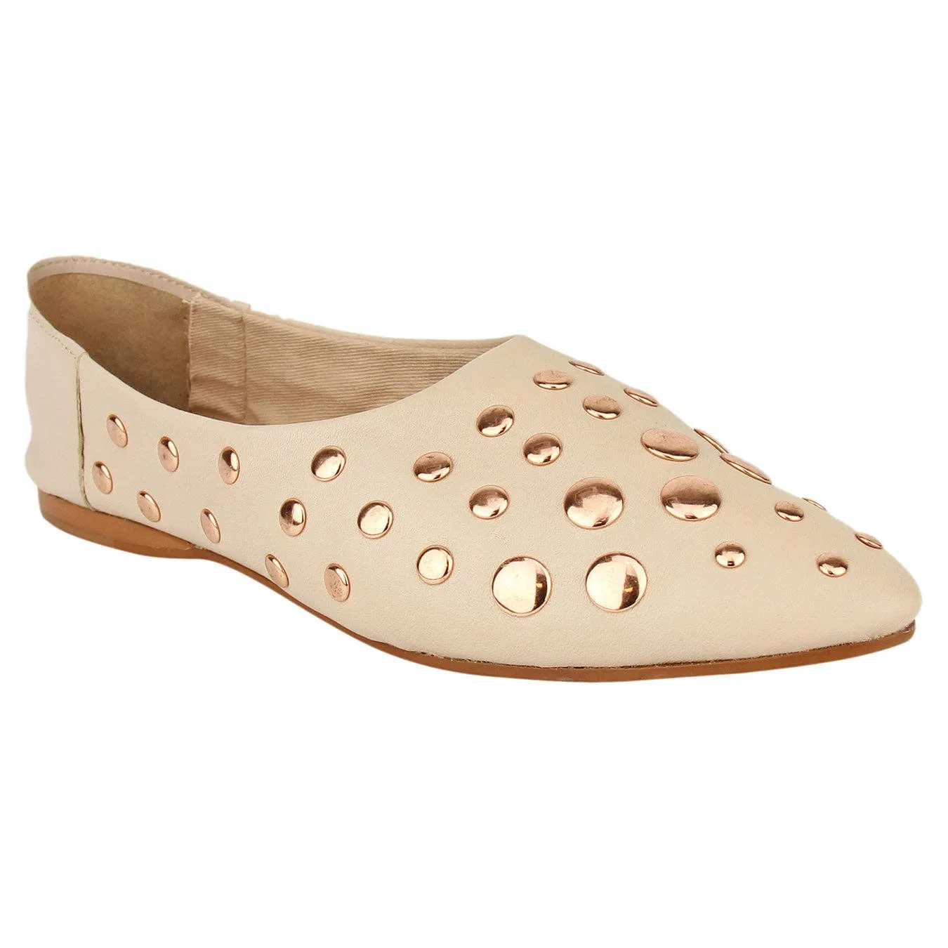 Naughty Monkey - Hariette - Soft Leather Flat in Color Blush 6m