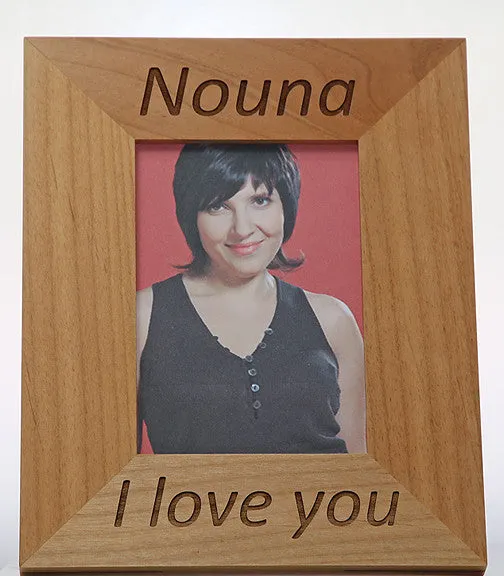 Nouna and Nouno (Godmother and Godfather) Greek Picture Frames in English