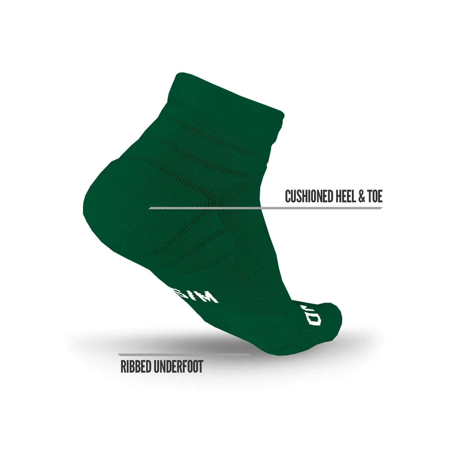 NXTRND Quarter Socks Green (3-Pairs)