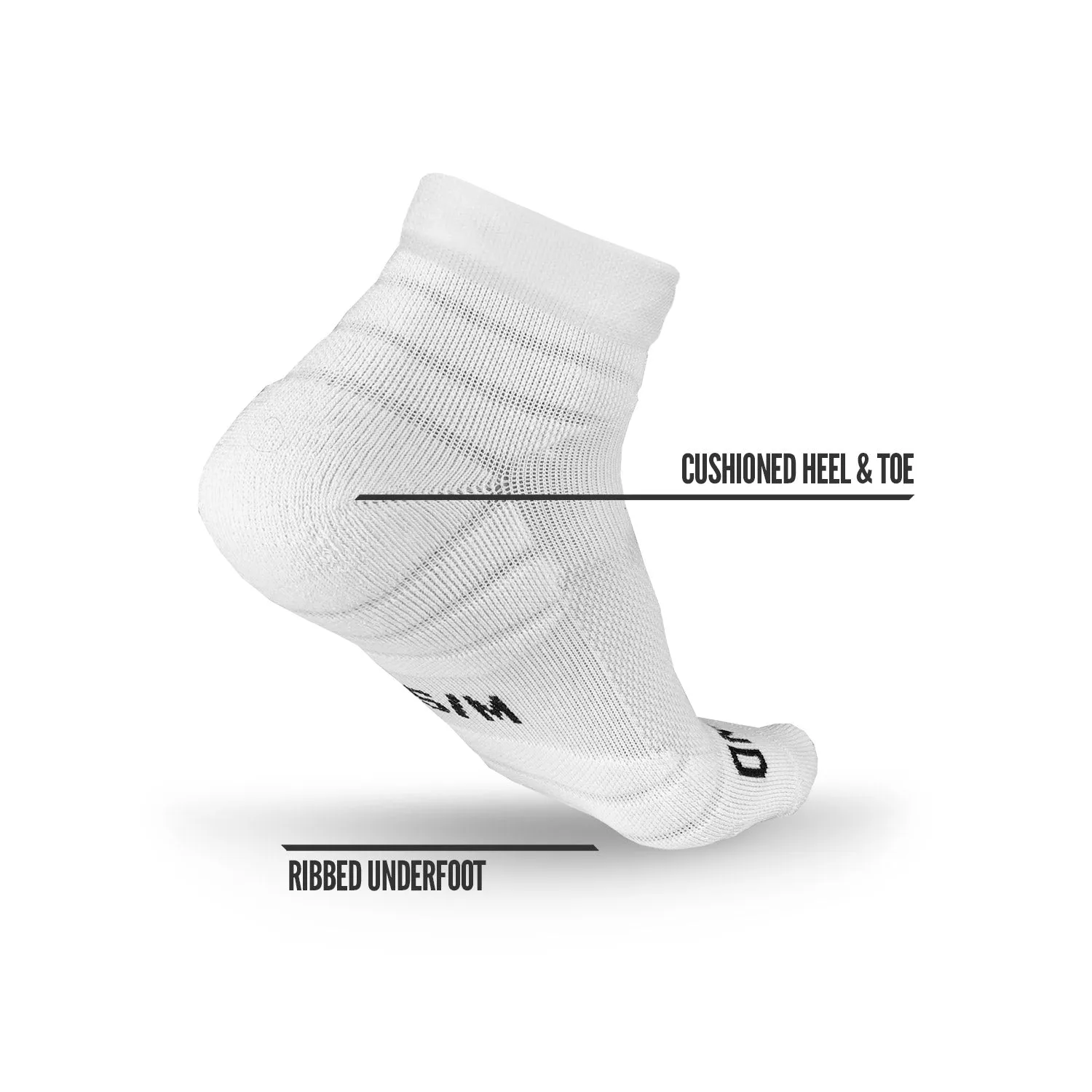 NXTRND Quarter Socks White (3-Pairs)