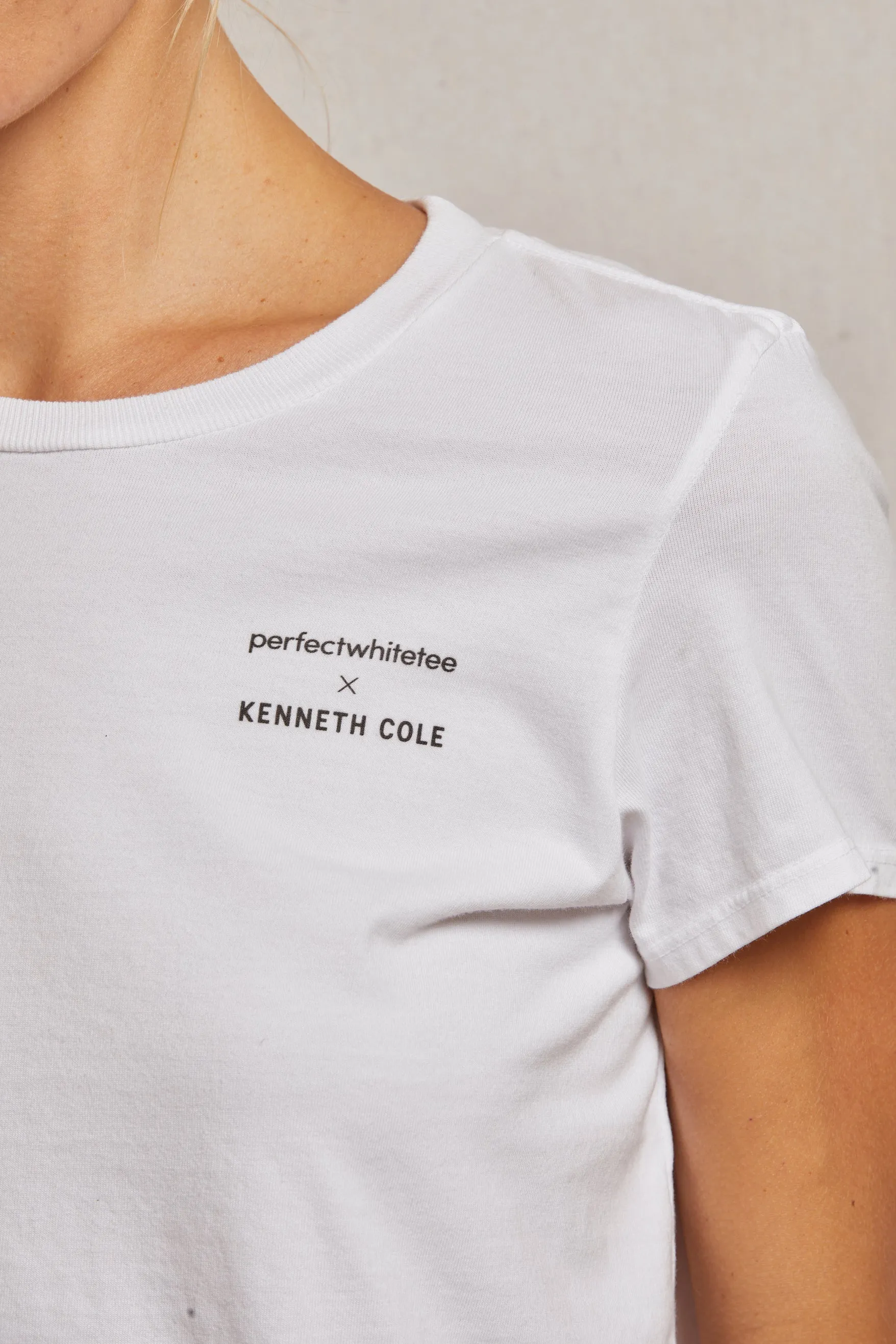 perfectwhitetee x kenneth cole tee