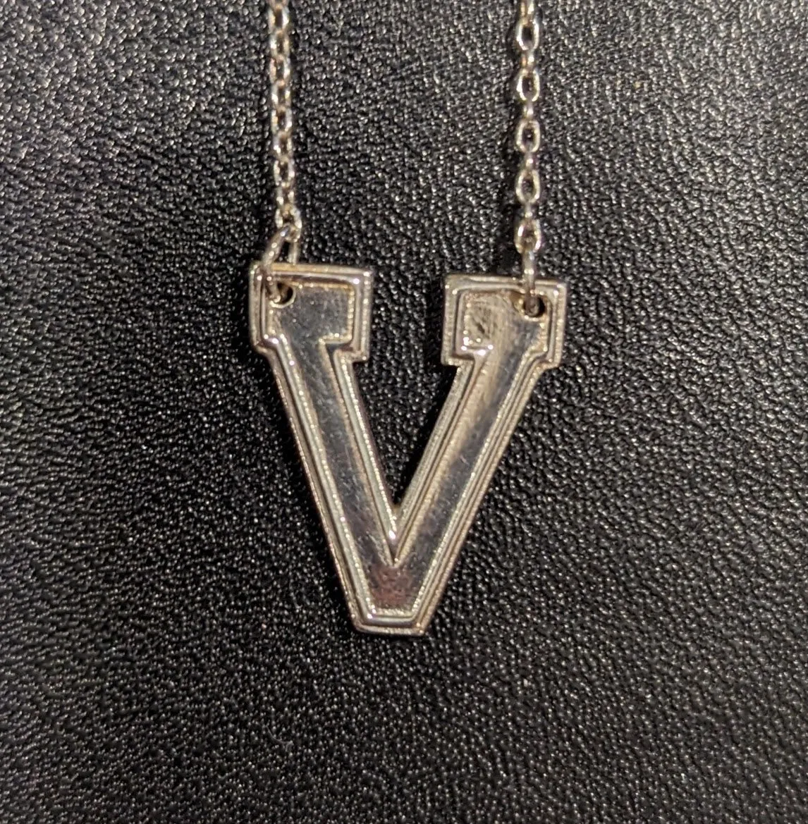 Petite Valor Athletic "V" Necklace - Sterling Silver