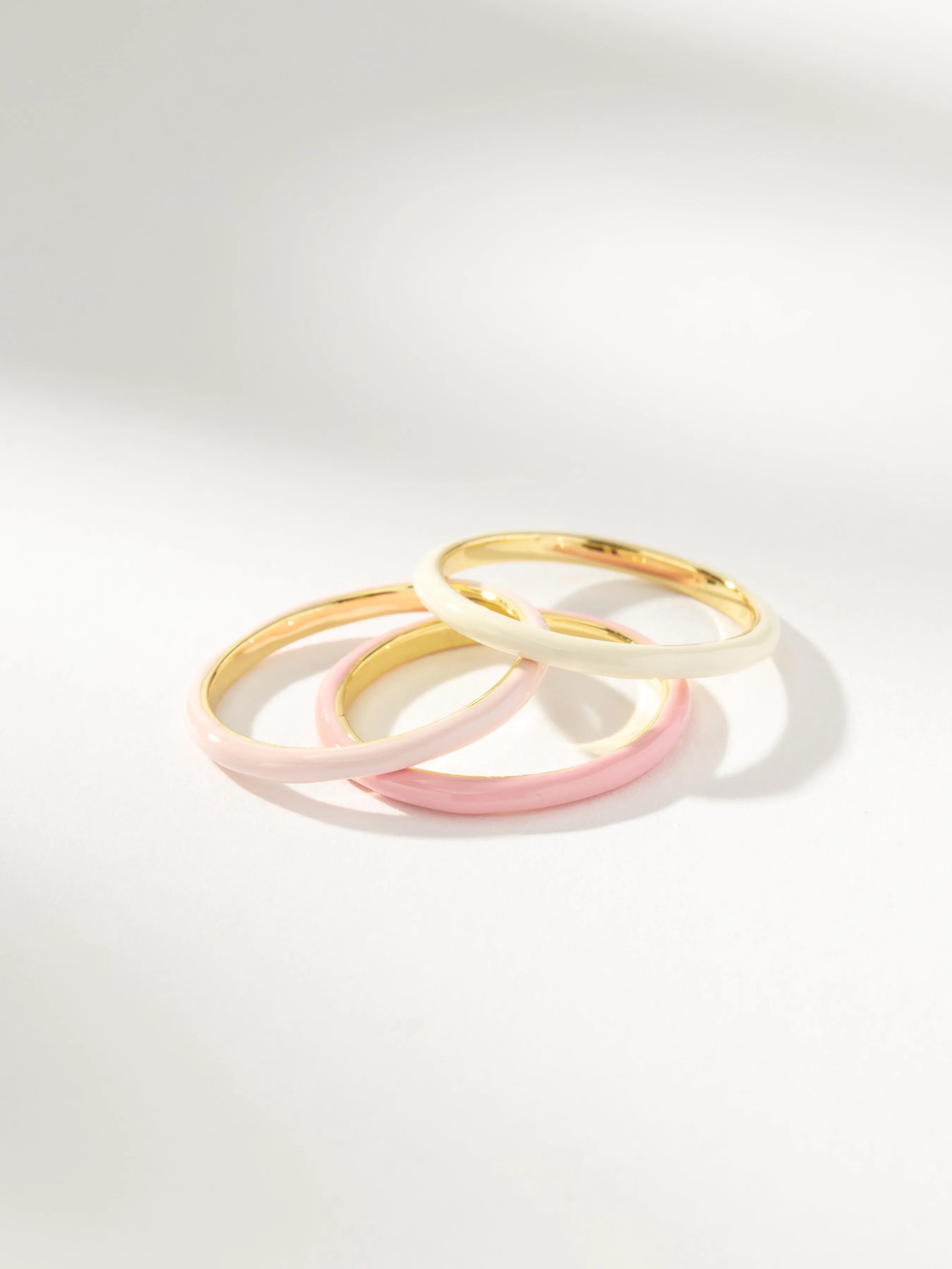 Pink Ombré Ring (Set of 3)