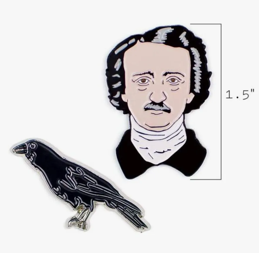 Poe & Raven Pins