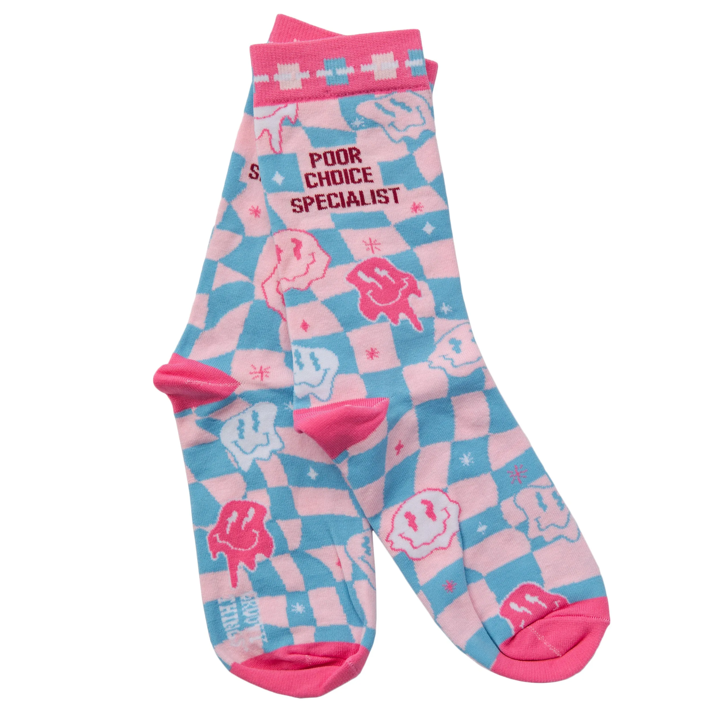 Poor Choice Specialist Womens Crew Socks