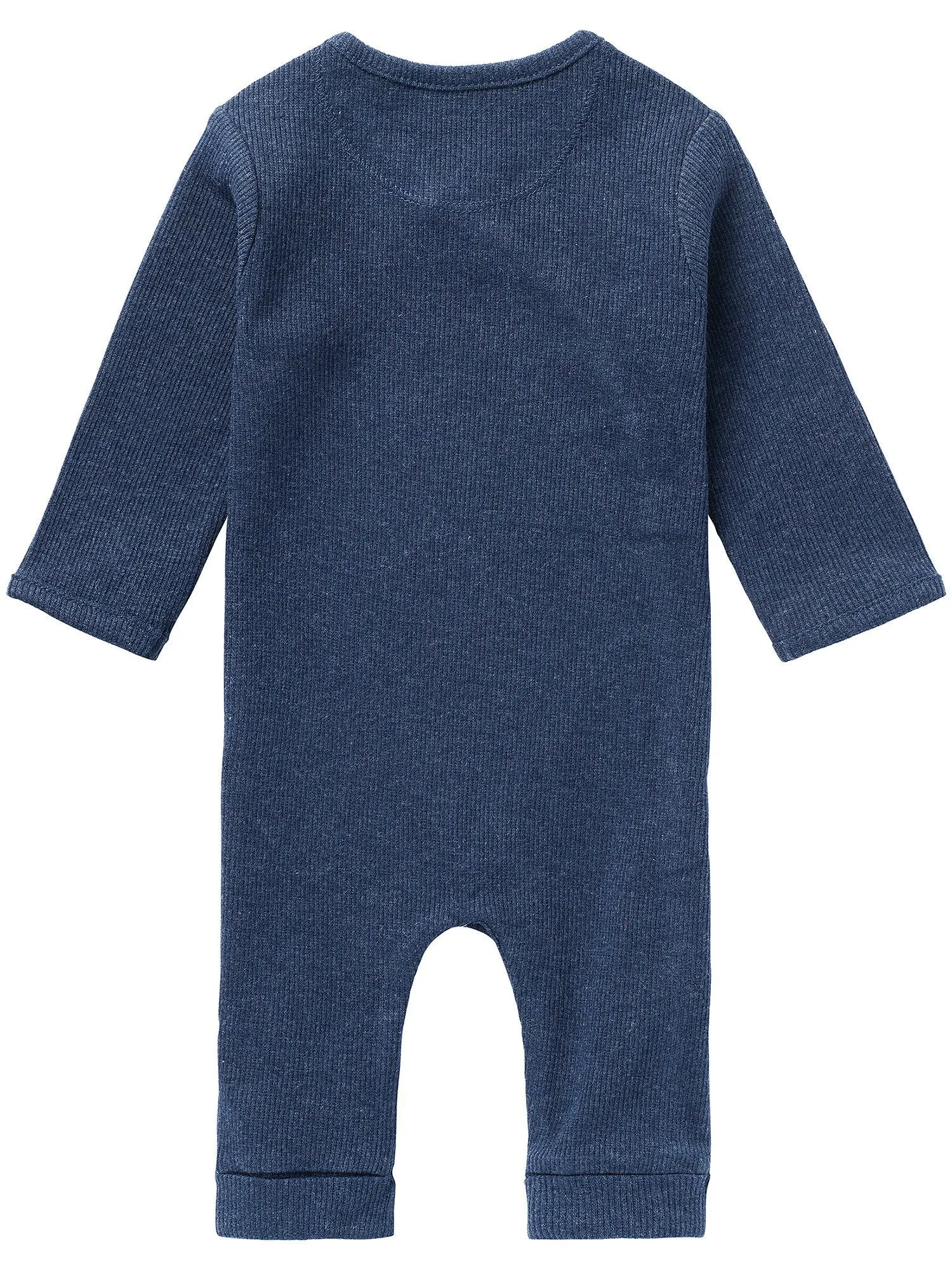 Premium Organic Ribbed Navy Sleepsuit