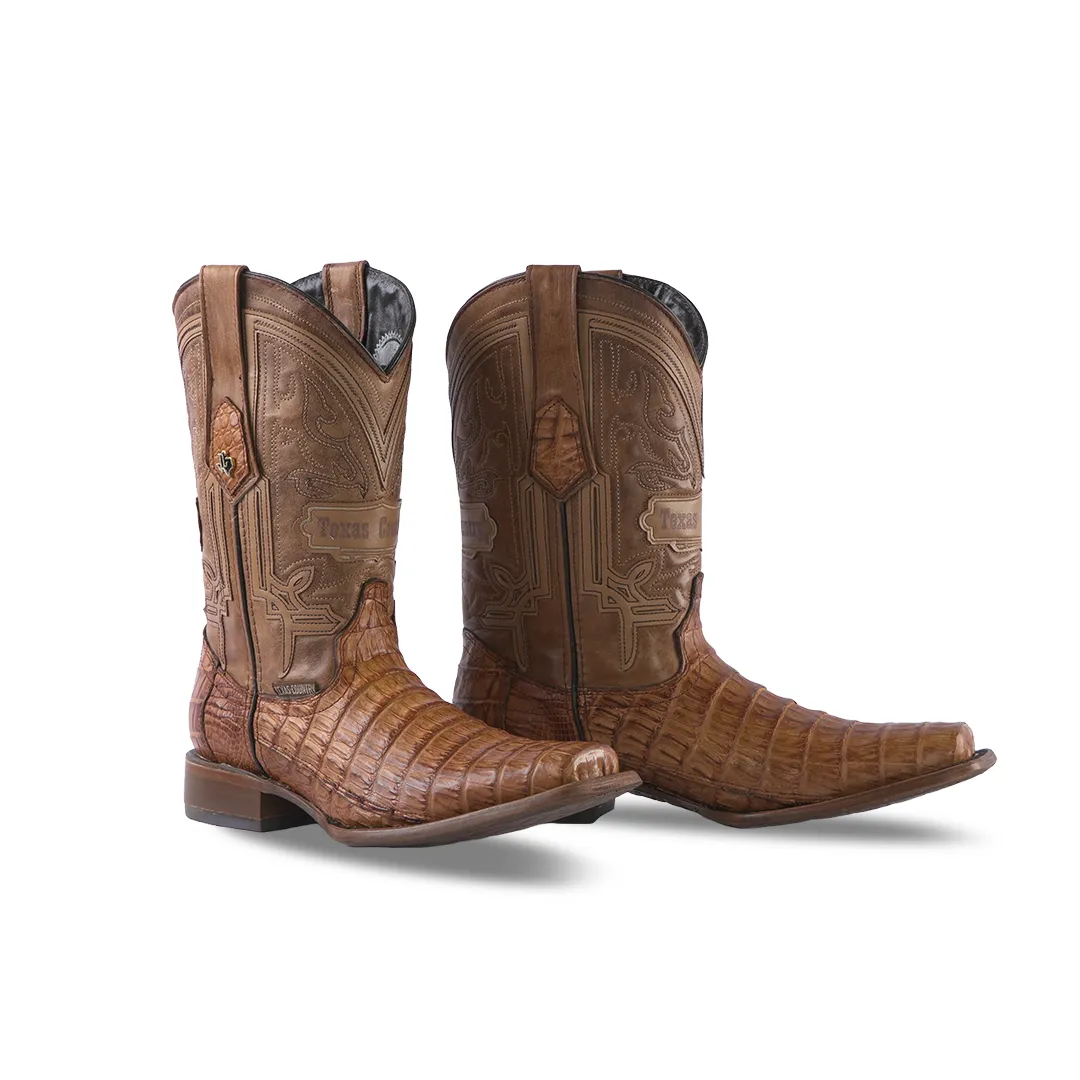 Promo Texas Country Exotic Boot  Belly Ext Camel  Fonseca H-TC Toe