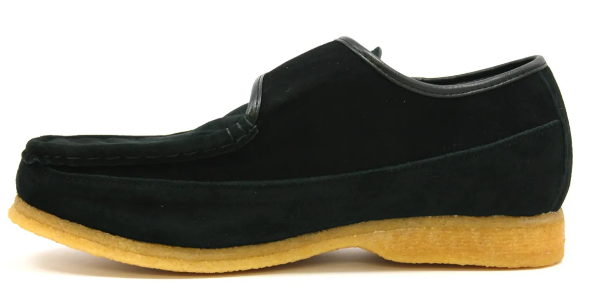 Royal Retro Velcro Shoe with Genuine Leather and Suede for Extra Width and Comfort