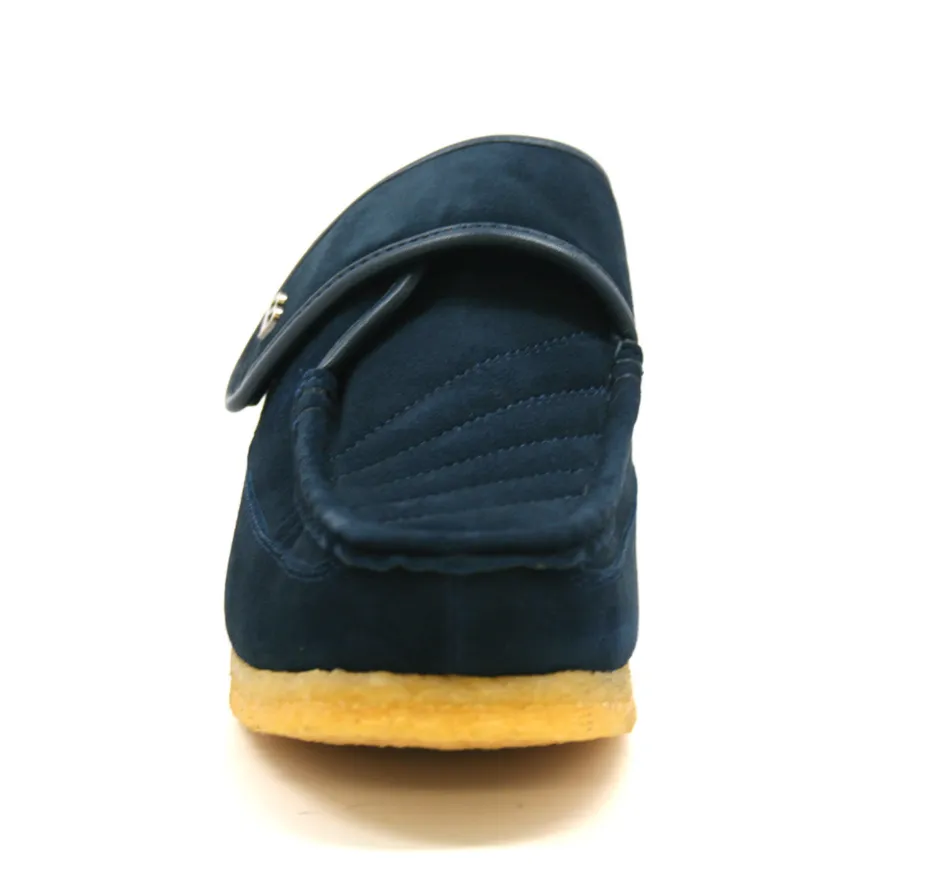 Royal Retro Velcro Shoe with Genuine Leather and Suede for Extra Width and Comfort