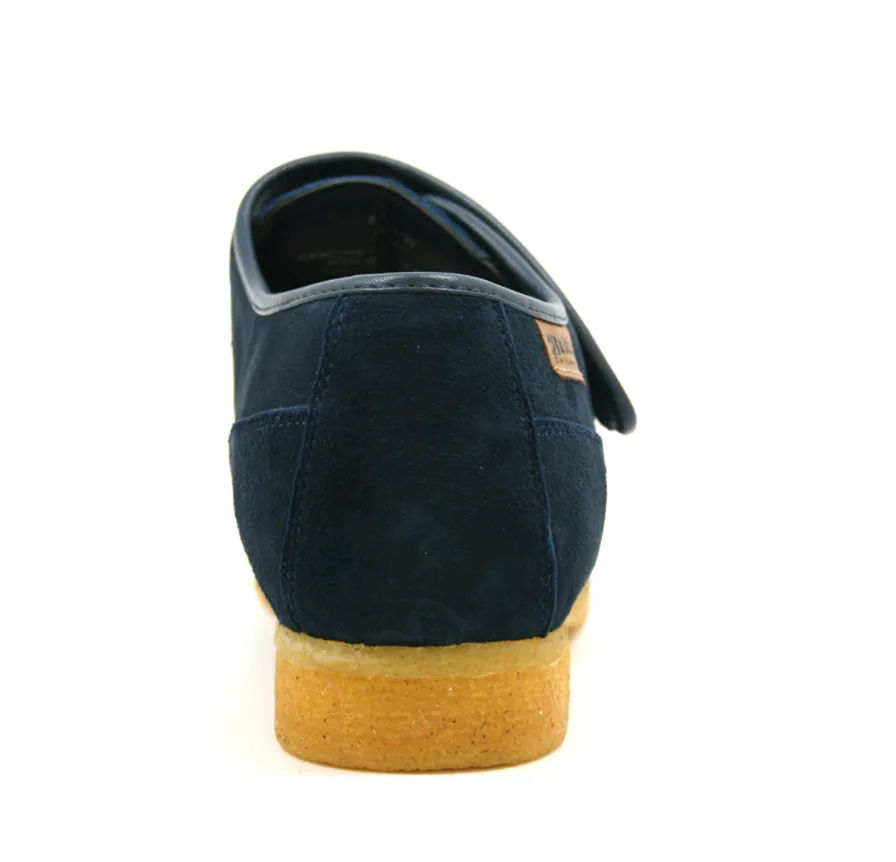 Royal Retro Velcro Shoe with Genuine Leather and Suede for Extra Width and Comfort