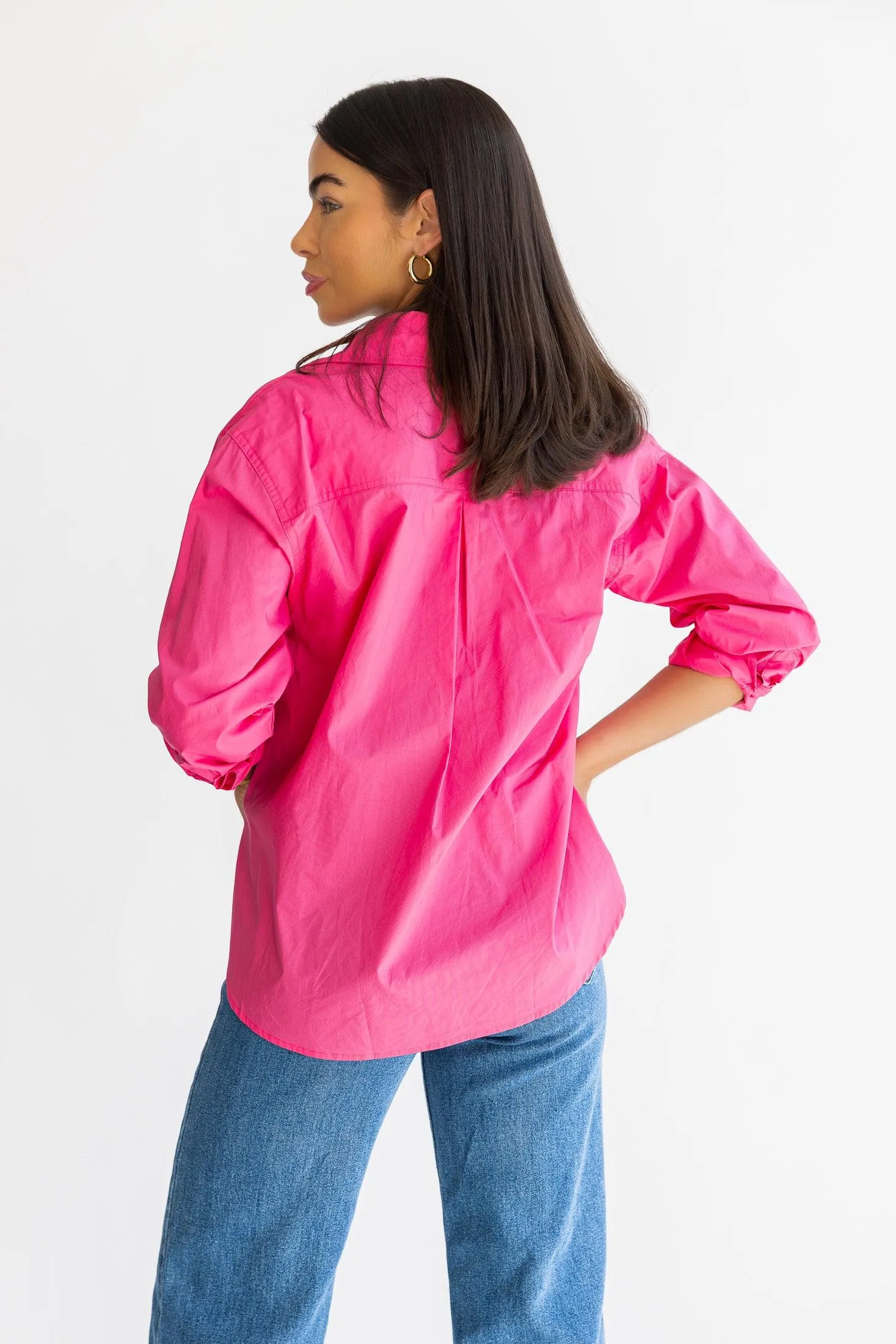 Selenia Pink Poplin Shirt