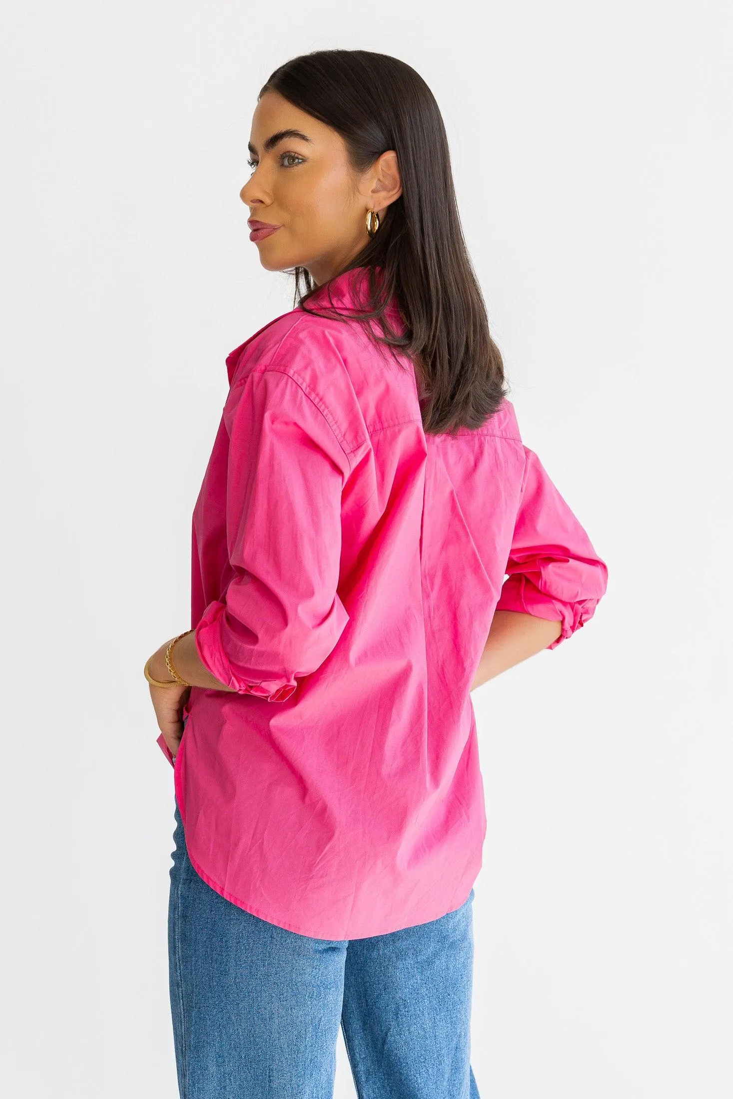 Selenia Pink Poplin Shirt