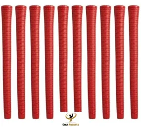 Star Sidewinder Standard Red Golf Grips Made in the USA Quantity = 10