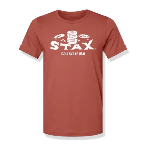 Stax "Falling Records" Logo T-Shirt (Clay)