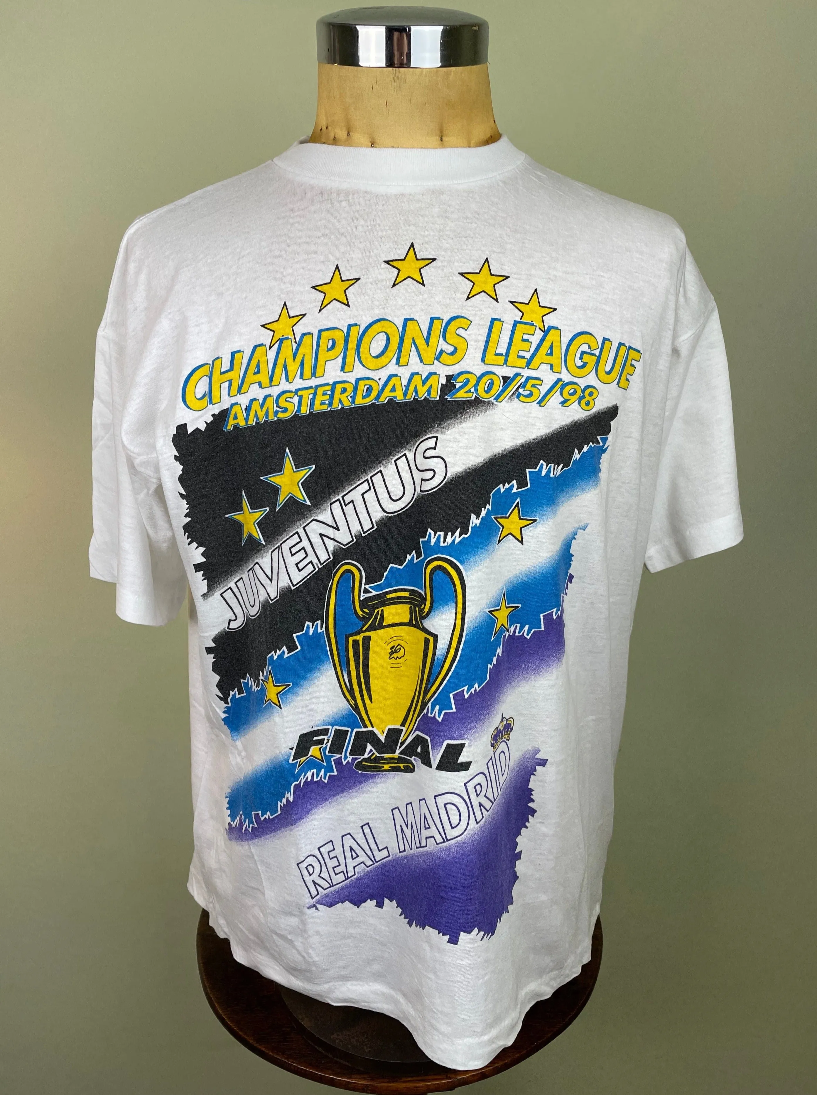 T-Shirt | 1998 | Juventus vs Real Madrid | European Cup Final | Bootleg T-Shirt