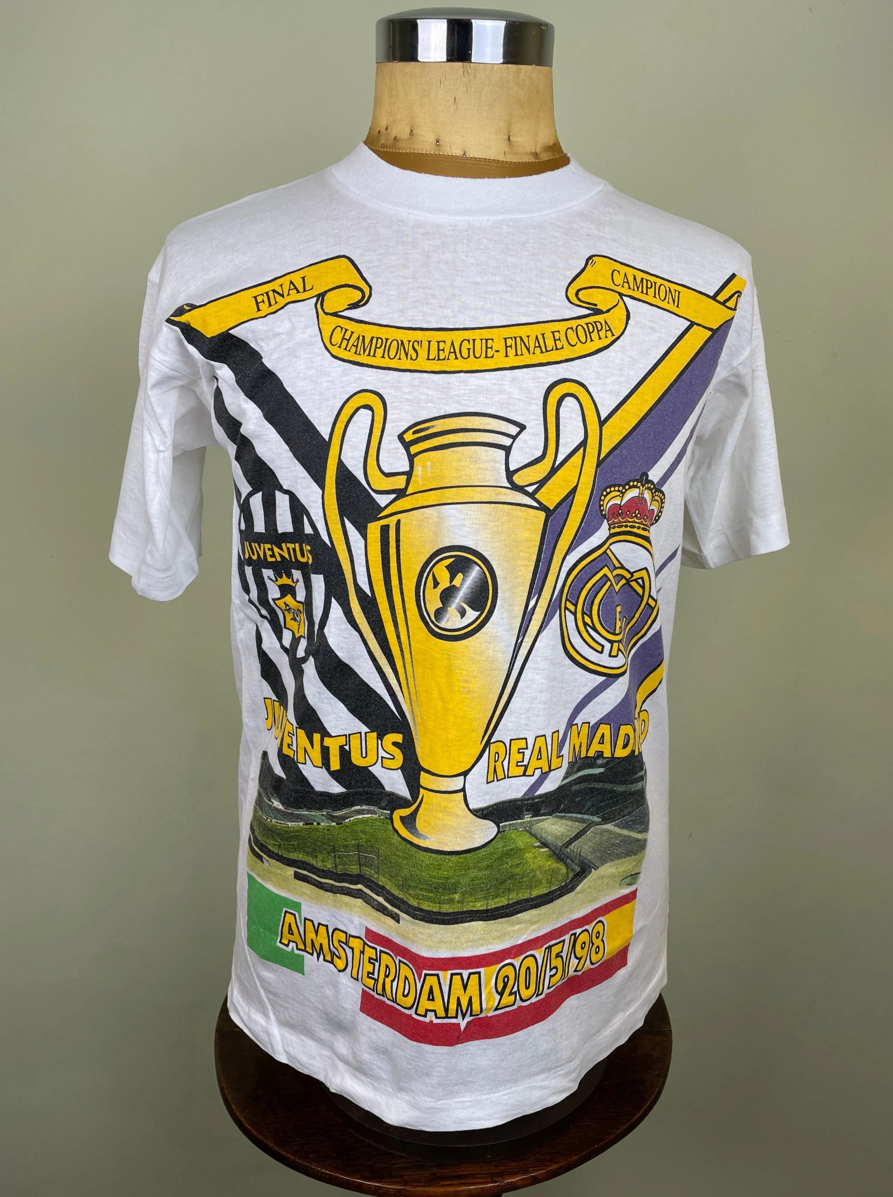 T-Shirt | 1998 | Juventus vs Real Madrid | European Cup Final | Bootleg T-Shirt