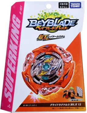 Takara Tomy Beyblade Burst Superking B-161 Booster Glide Ragnaruk.Wh.R1 S