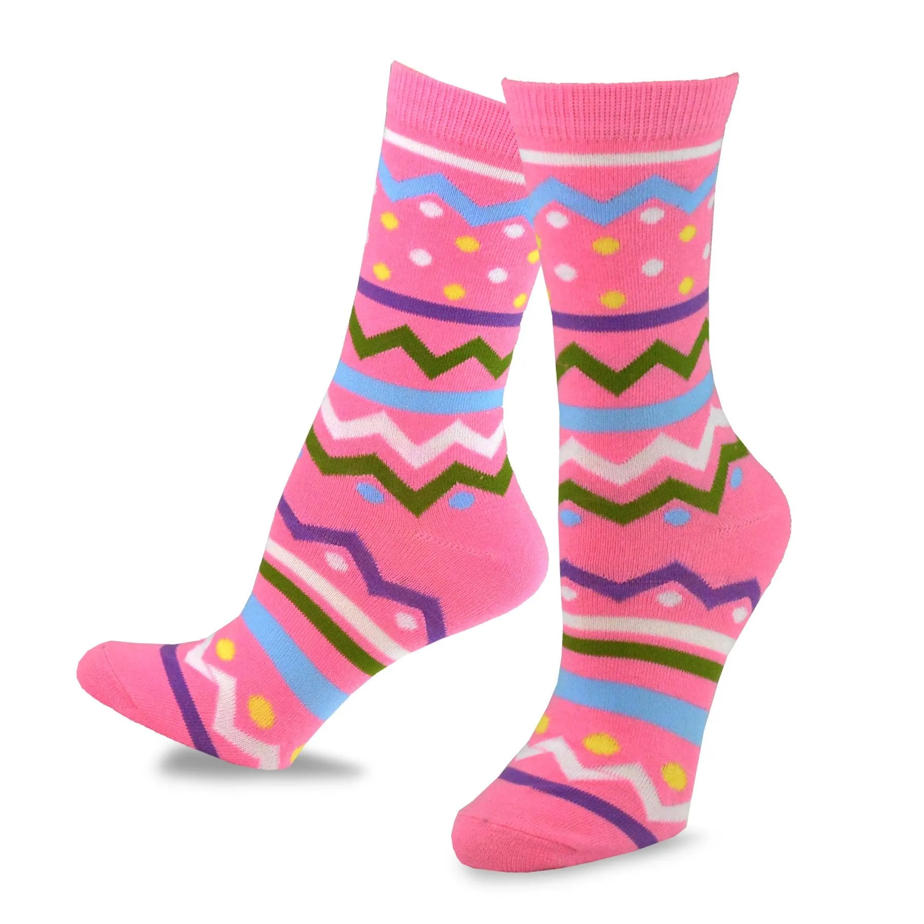 TeeHee Socks Women's Easter Cotton Crew Assorted 6-Pack (11941)