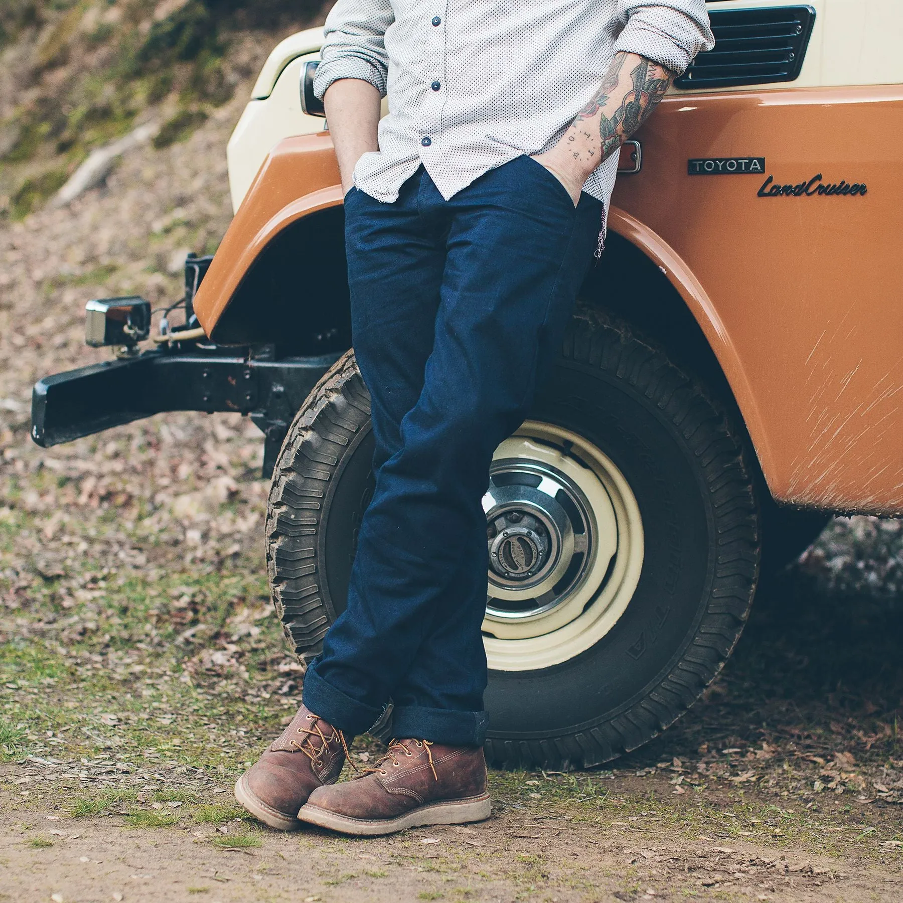 The Camp Pant in Indigo Selvage Twill