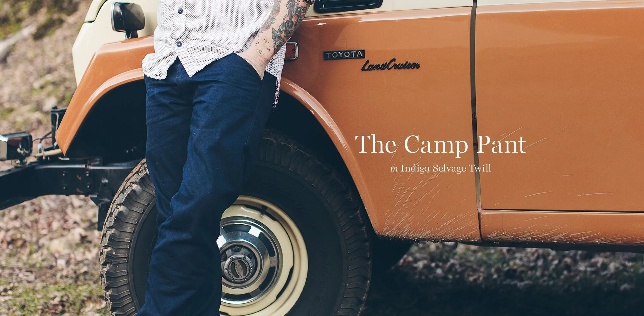 The Camp Pant in Indigo Selvage Twill