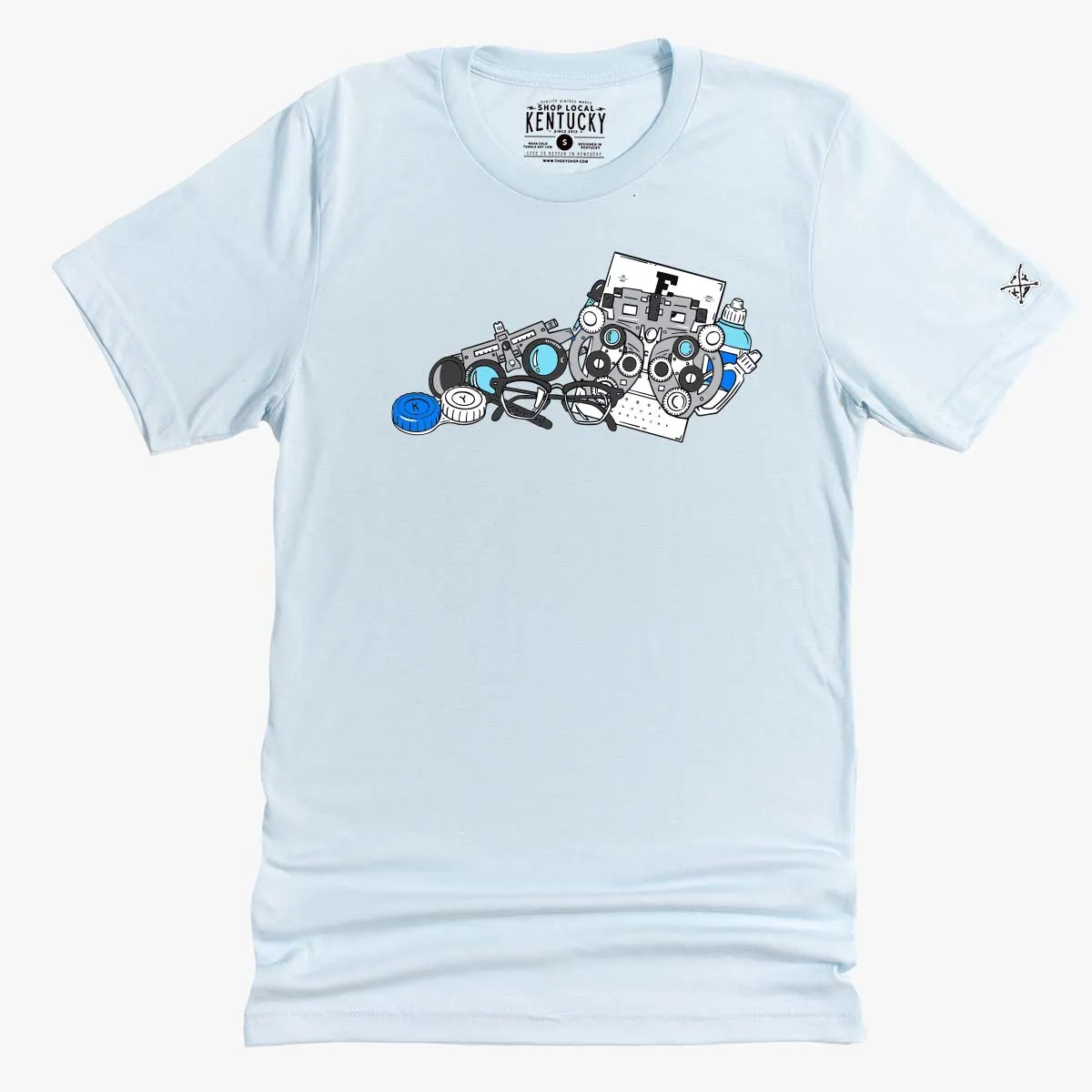 The Kentucky Ophthalmology Tee (Light Blue)