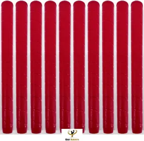 Tour Star   Oversize Red Golf Grips Made in the USA Quantity = 10