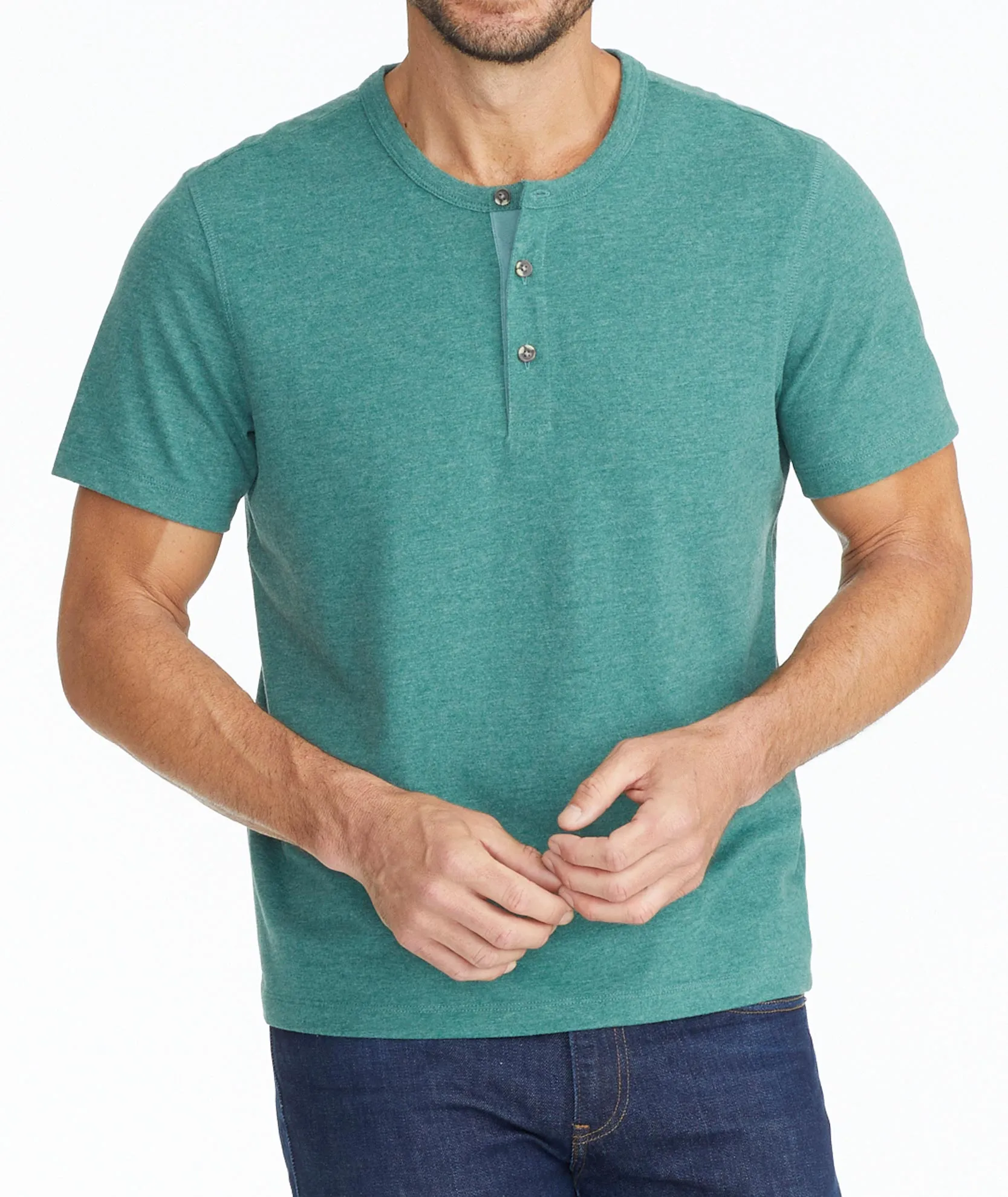 Ultrasoft Short-Sleeve Henley - FINAL SALE