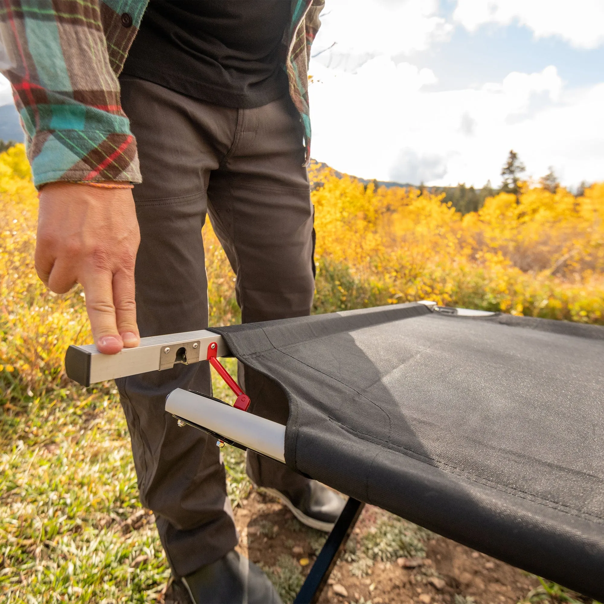 Universal XL Camp Cot with Pivot Arm