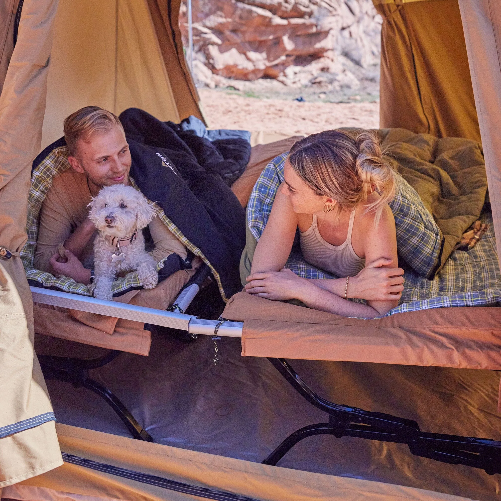 Universal XL Camp Cot with Pivot Arm