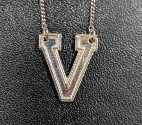 Valor Athletic "V" Necklace - Sterling Silver