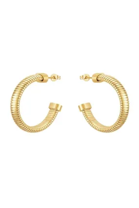 Veronica Gold Hoop Earrings - Final Sale