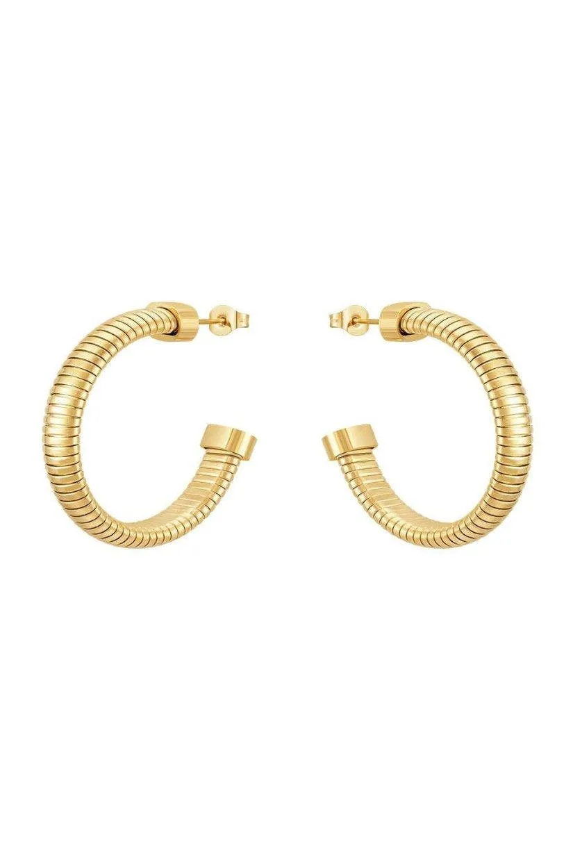 Veronica Gold Hoop Earrings - Final Sale