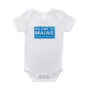 Welcome to Maine Baby Onesie