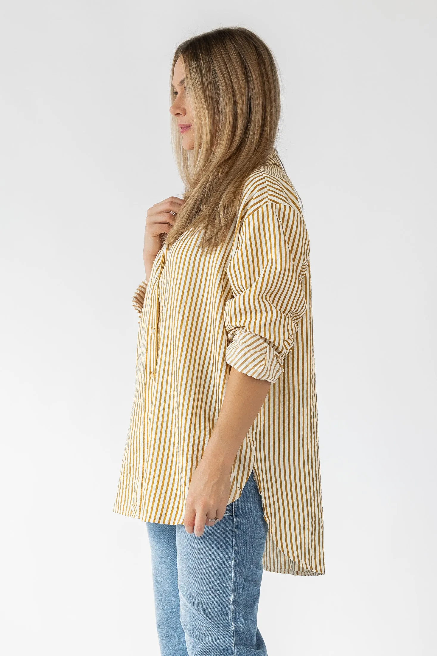 Wesley Gold Stripe Top