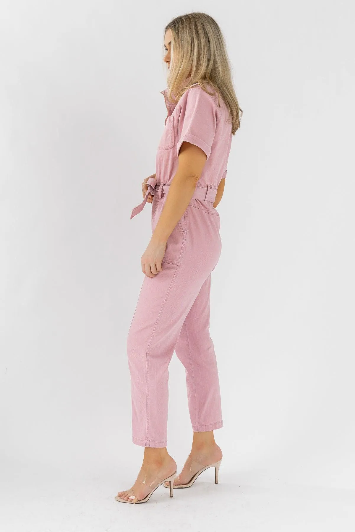 Zahara Mauve Utility Jumpsuit