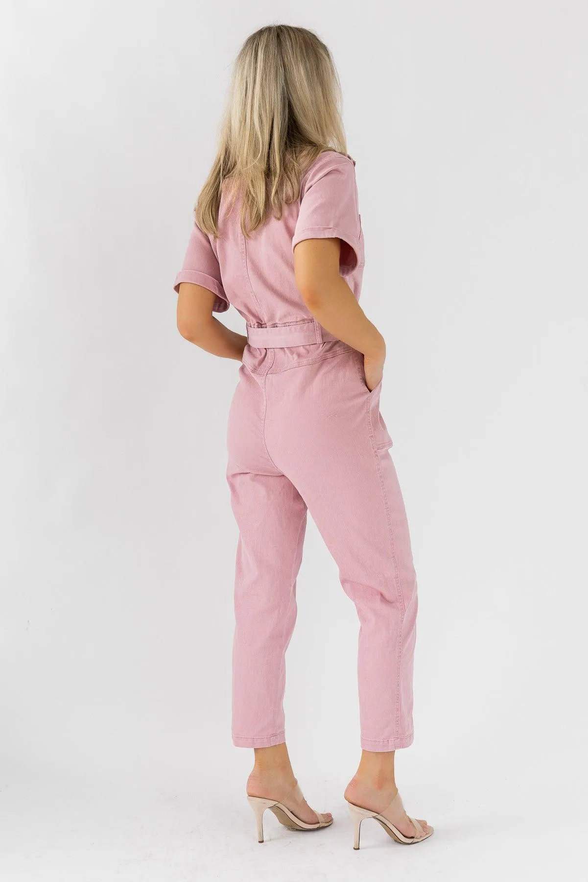 Zahara Mauve Utility Jumpsuit