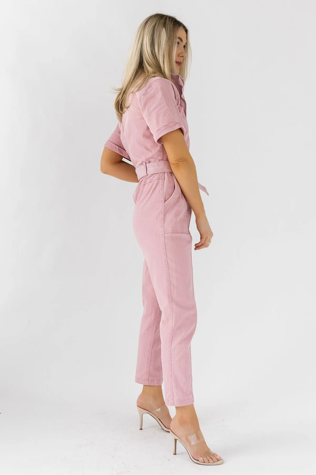 Zahara Mauve Utility Jumpsuit